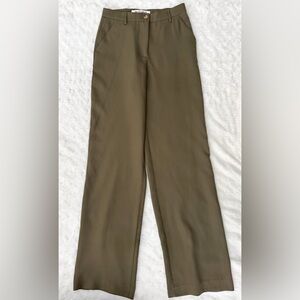 WALTER BAKER Olive green wide leg pants
